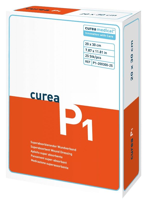 CUREA P1 superabsorb.Wundauflage 20x30 cm